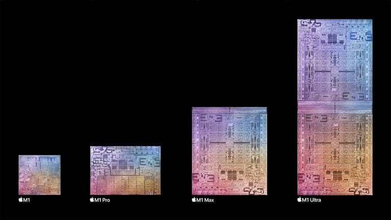 Tout ce qu'Apple vient d'annoncer : Mac Studio, iPhone SE, iPad Air 7 full m1 lineup 2022 768x768 1