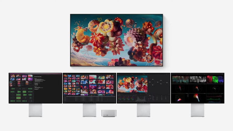 Tout ce qu'Apple vient d'annoncer : Mac Studio, iPhone SE, iPad Air 3 mac studio connectivity devices 768x768 1