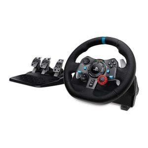 Promo 1762 Logitech G29 Driving Force Volant de Course avec Pédales PS5, PS4, PC, Mac - Noir