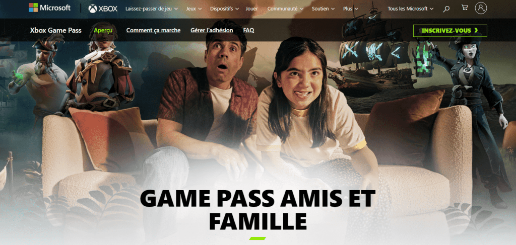 Microsoft confirme officiellement le pack amis et famille du Xbox Game Pass