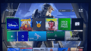 Voici la nouvelle interface utilisateur de la Xbox en action. Voici la nouvelle interface utilisateur de la Xbox en action.