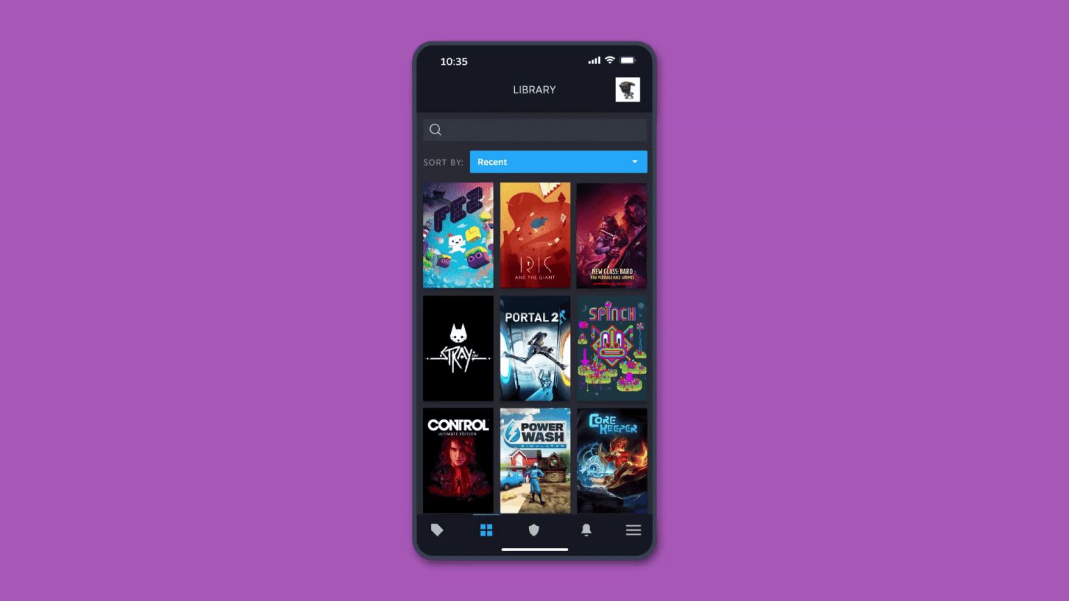 L’application mobile Steam remaniée vous permet de vous connecter à l’aide d’un code QR et d’installer des jeux à distance. steam app