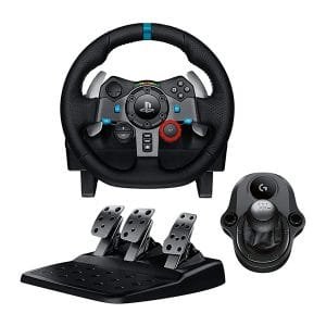 Promo 1724 Logitech G29 Driving Force Volant de Course avec Levier de Vitesse Pédales, Playstation/PC