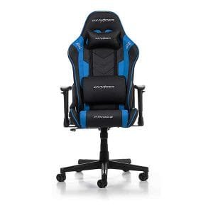 DXRacer Prince Series Chaise Gaming, Simili Cuir, Noir-Bleu