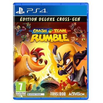 Préparez-vous à vous élancer dans les airs, sauter, glisser et rebondir d’une toute nouvelle façon avec Crash. Crash Team Rumble™ donne à Crash Bandicoot™ une toute nouvelle direction, en plaçant les héros et les méchants emblématiques de la série dans une compétition par équipe en 4v4. Les joueurs s'affronteront sur des cartes diverses et dangereuses tandis que les deux équipes feront la course pour être la première à collecter et à accumuler suffisamment de fruits Wumpa pour remporter la victoire ! Élevez-vous en tant que héros ou nourrissez le méchant qui est en vous à travers un casting de personnages sauvages incroyables, chacun avec ses propres compétences et capacités uniques. Le travail d'équipe fait partie intégrante de chaque partie, car les joueurs doivent travailler ensemble pour combattre l'équipe adverse, défendre leur propre stock de Wumpa et capturer des points clés sur la carte pour augmenter leur score. D’autres surprises arriveront bientôt dans Crash Team Rumble™, avec des héros, des modes, des cartes, des récompenses supplémentaires, et bien plus encore ! L’édition Deluxe inclut : - Le pack « Proto Numérique » qui contient : o 8 apparences de héros 'Blocky' o Ombre 'pixelisée' o Musique de victoire en jeu 'Get On My Level' o Chapeau 'Blocky' o Sac à dos 'Blocky' o Score FX 'Blocky' o Une bannière unique