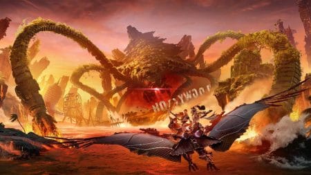 Au sud des Terres des clans tenakths, des millénaires d'activité volcanique ont fait des ruines de Los Angeles un archipel rempli de dangers. Découvrez la suite de Horizon Forbidden West™ et suivez Aloy tandis qu'elle mène l'enquête sur la sinistre nouvelle menace qui pèse sur la planète, dissimulée au sein des dangereuses terres sauvages.