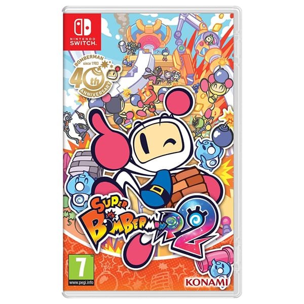 Le petit dernier des Party Games de la série SUPER BOMBERMAN R! Avec ses nouvelles aventures et ses nouveaux modes, c'est le titre qui propose le contenu le plus important de toute l'histoire de la série! Ce jeu propose non seulement des affrontements hors ligne, dans lesquels vous pouvez jouer contre vos amis ou votre famille, mais également des batailles en ligne contre des joueurs du monde entier, sans oublier un mode solo. Un mode «Château» vient s'ajouter aux traditionnels modes «Standard», «Grand Prix» et «Bataille64». Dans ce nouveau mode, les joueurs sont divisés en deux camps, Attaque et Château, et doivent s'affronter pour remporter le trésor! Une fonctionnalité «Éditeur de niveaux» a également été ajoutée. Elle permet aux joueurs de créer leurs propres niveaux pour le mode «Château» et de les partager en ligne avec les joueurs du monde entier.