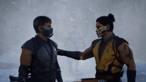 Le gameplay de Mortal Kombat 1 montre Scorpion et Smoke en action Le gameplay de Mortal Kombat 1 montre Scorpion et Smoke en action