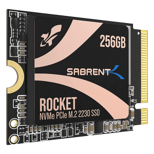 Sabrent 2230 M.2 NVMe Gen4 256Go SSD Interne, Compatible avec Steam Deck, Surface Pro, PC