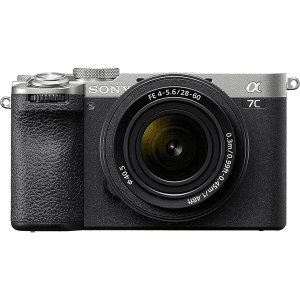 Promo 1520 Sony Alpha 7C II, Appareil photo compact plein format avec Le FE 28-60mm, Silver