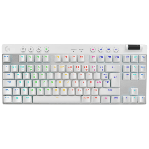 Promo 1490 Logitech G PRO X TKL LIGHTSPEED clavier de jeu sans fil,Blanc