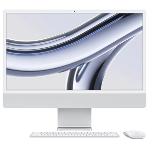 Apple 2023 iMac avec Puce M3 , Argent : CPU 8 cœurs, GPU 10 cœurs, 24 Pouces, 8 Go de mémoire , 512 Go SSD