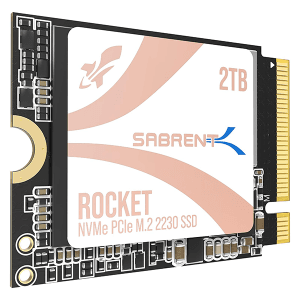 Sabrent 2230 M.2 NVMe Gen4 2To SSD Interne, Compatible avec Steam Deck, Surface Pro, PC