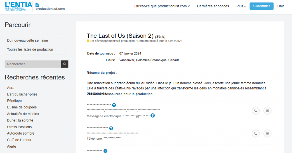 La deuxième saison de The Last Of Us commencera le tournage le 7 janvier