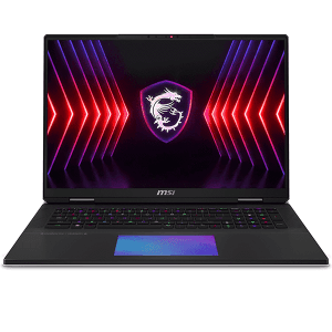 MSI Titan 18 HX A14VIG-018FR : Intel Core i9 14900HX - 32GB DDR5 - SSD 2TB - Nvidia RTX4090 16GB - 18' UHD+ Miniled 120Hz