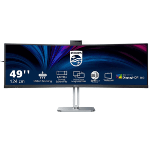 Philips 49B2U6900CH - 49 Zoll DQHD Curved DQHD Monitor, Webcam