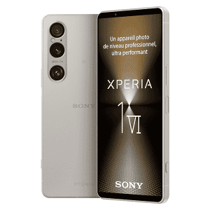 SONY Xperia 1 VI Argent  - 6.5 Pouces 19.5:9 FHD+ HDR OLED - Triple Objectif - 12GB RAM - 256GO