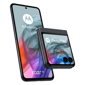 Motorola Razr 50 8 + 256 Go,écran 3,6", Double capteur 50MP avec IA, résistant à l'eau, Gris Acier