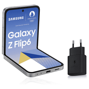 Samsung Galaxy Z Flip6, Smartphone Android 5G avec Galaxy AI, 512 Go, Gris