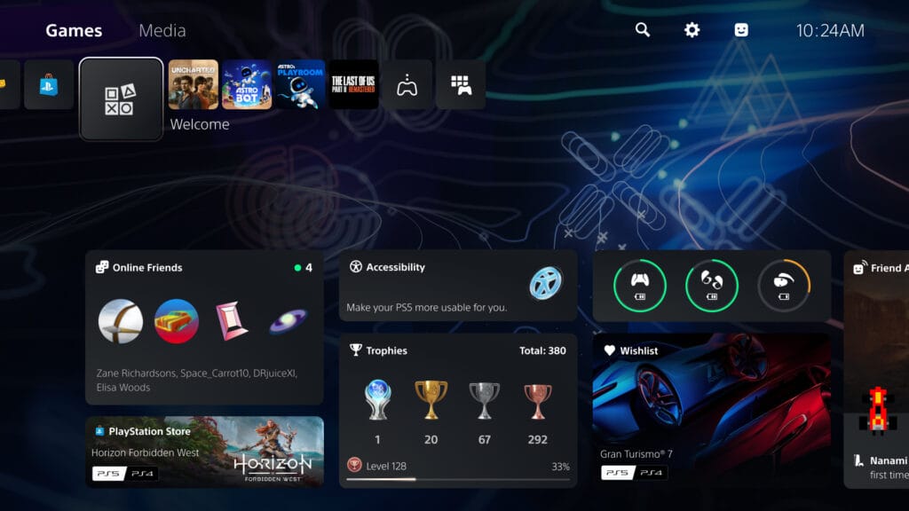 PS5 a reçu une nouvelle mise à jour du firmware pour le mois de septembre 2024. 1 hub