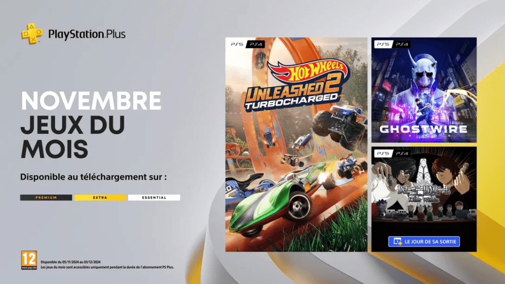 Novembre sous le signe de l'aventure : Découvrez les jeux gratuits PlayStation Plus avec Hot Wheels, Ghostwire et Death Note Killer ! 1 image 12