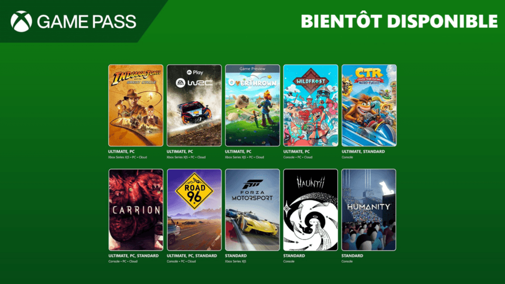 Décembre 2024 sur Game Pass : Nouvelles Arrivées et Jeux Qui Quitteront le Service 1 image