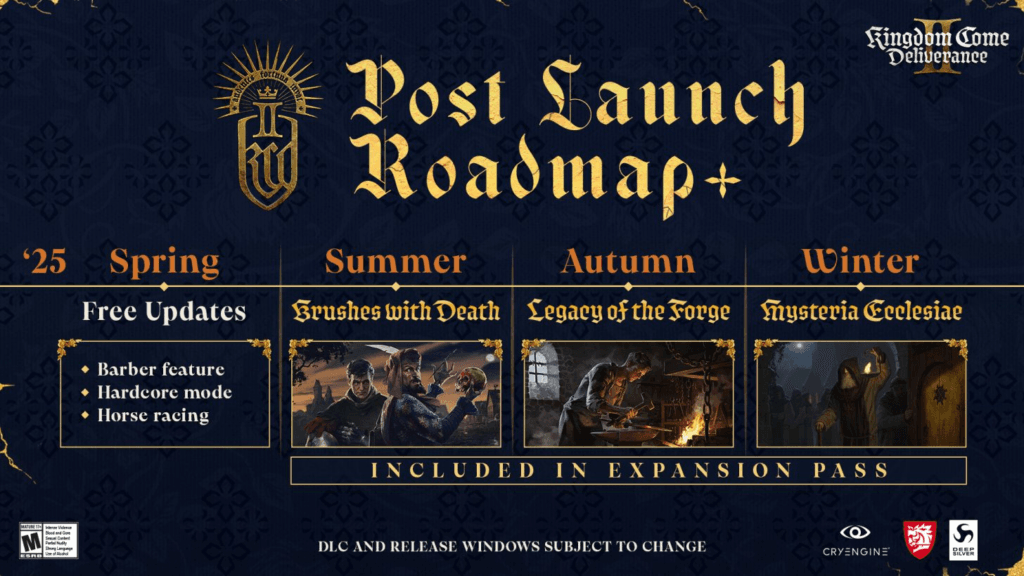 Kingdom Come Deliverance 2 : Tout ce qu'il faut savoir sur la feuille de route post-lancement et les DLC à venir ! 4 image 3