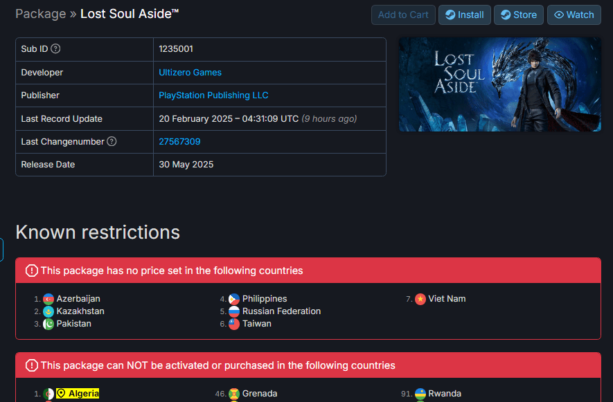 Lost Soul Aside : Sony bloque le jeu dans plus de 130 pays sur PC ! 2 image 7