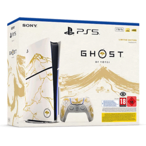 Pack console PlayStation®5 Slim - Gold Édition limitée Ghost of Yōtei