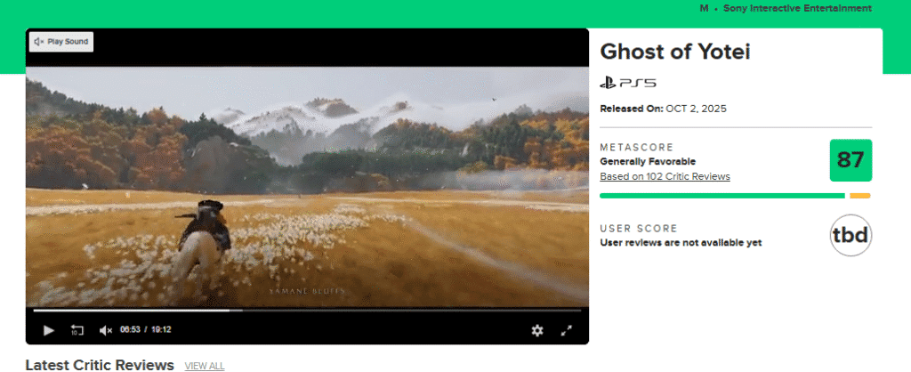 Ghost of Yōtei : les premières critiques confirment le potentiel de l’exclu PS5 5 image 10