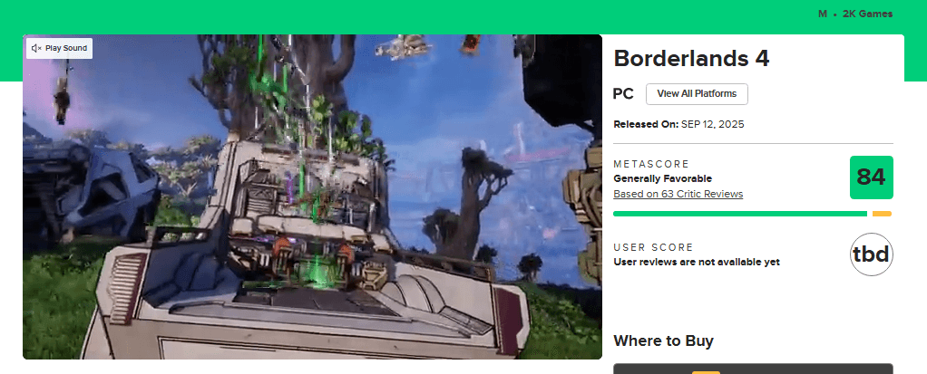 Borderlands 4 séduit les critiques malgré ses défauts persistants 5 image 3