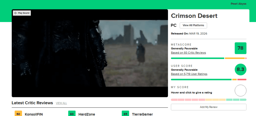 Crimson Desert remonte la pente après une mise à jour très attendue
