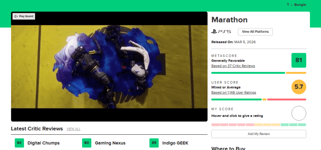 Marathon : Le nouveau Bungie séduit la critique mais se fait démolir par les joueurs