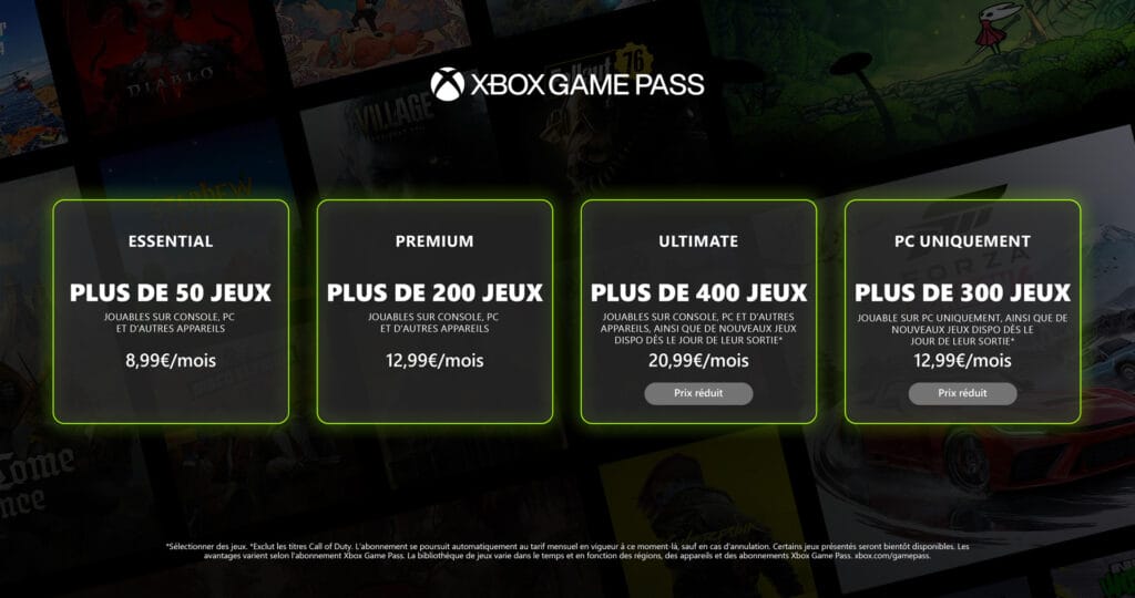Xbox Game Pass : Baisse de prix inattendue, mais c'est un énorme coup dur pour Call of Duty !