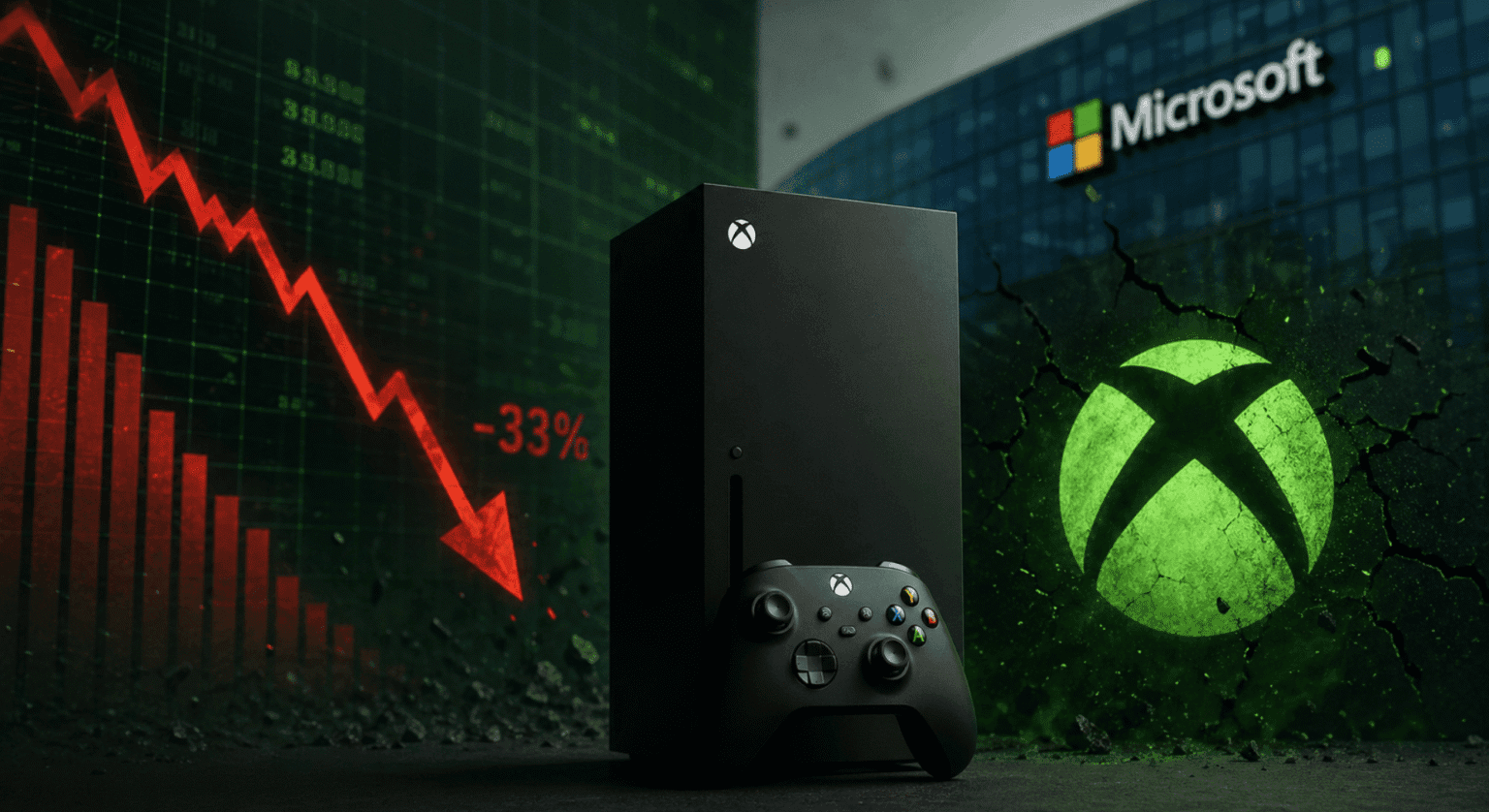 Xbox enregistre une baisse de revenus dans tous ses départements, les consoles encaissent une chute de 33 %