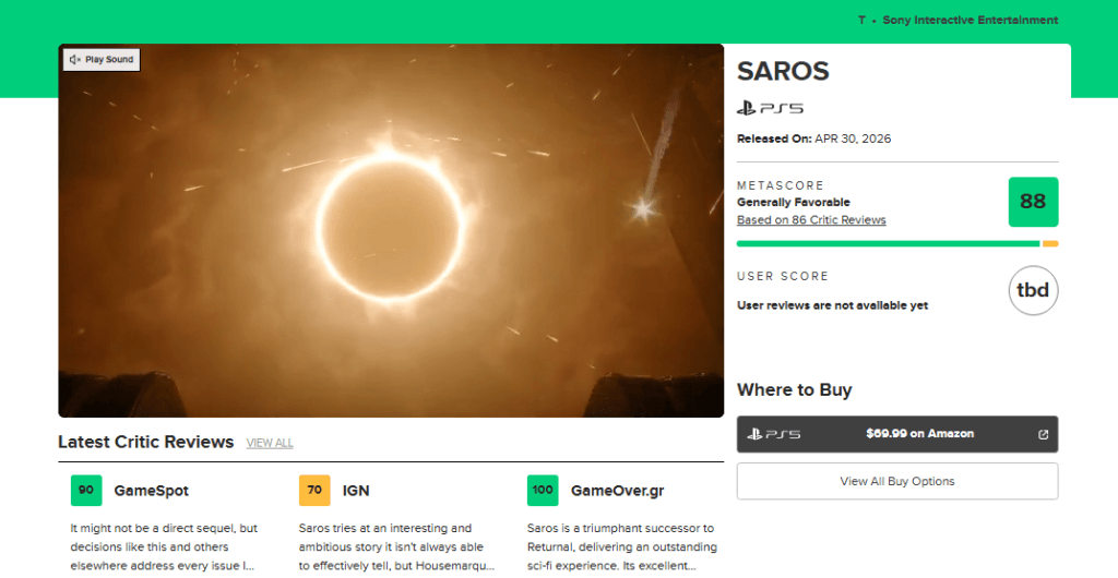 Saros : les tests tombent et Housemarque signe bien plus qu’un simple héritier de Returnal