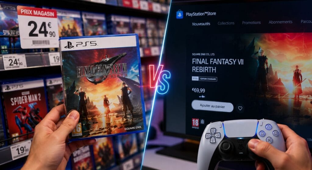 PlayStation : les jeux physiques peuvent coûter jusqu’à 50 € de moins que les versions numériques PlayStation : les jeux physiques peuvent coûter jusqu’à 50 € de moins que les versions numériques