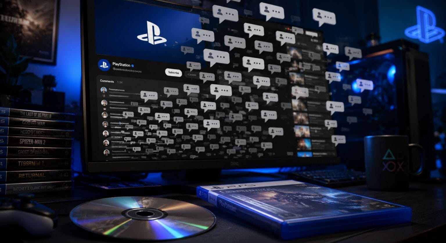 Sur la chaîne YouTube officielle de PlayStation, les fans ne parlent presque plus que des jeux physiques Sur la chaîne YouTube officielle de PlayStation, les fans ne parlent presque plus que des jeux physiques