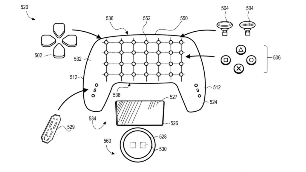 Sony imagine une manette PS6 avec écran tactile dans un nouveau brevet 1 Sony imagine une manette PS6 avec écran tactile dans un nouveau brevet