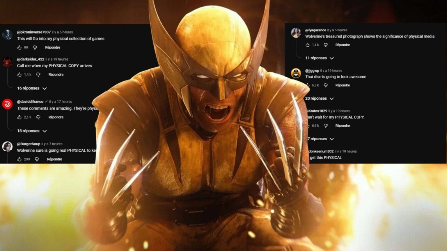 Physique à tout prix les fans spamment le même commentaire sous la nouvelle vidéo de Marvel's Wolverine