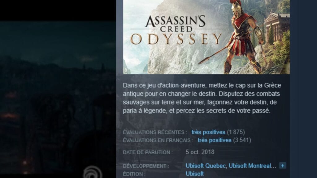 Assassin’s Creed Odyssey attire 250 000 nouveaux joueurs après le succès du film L’ODYSSÉE