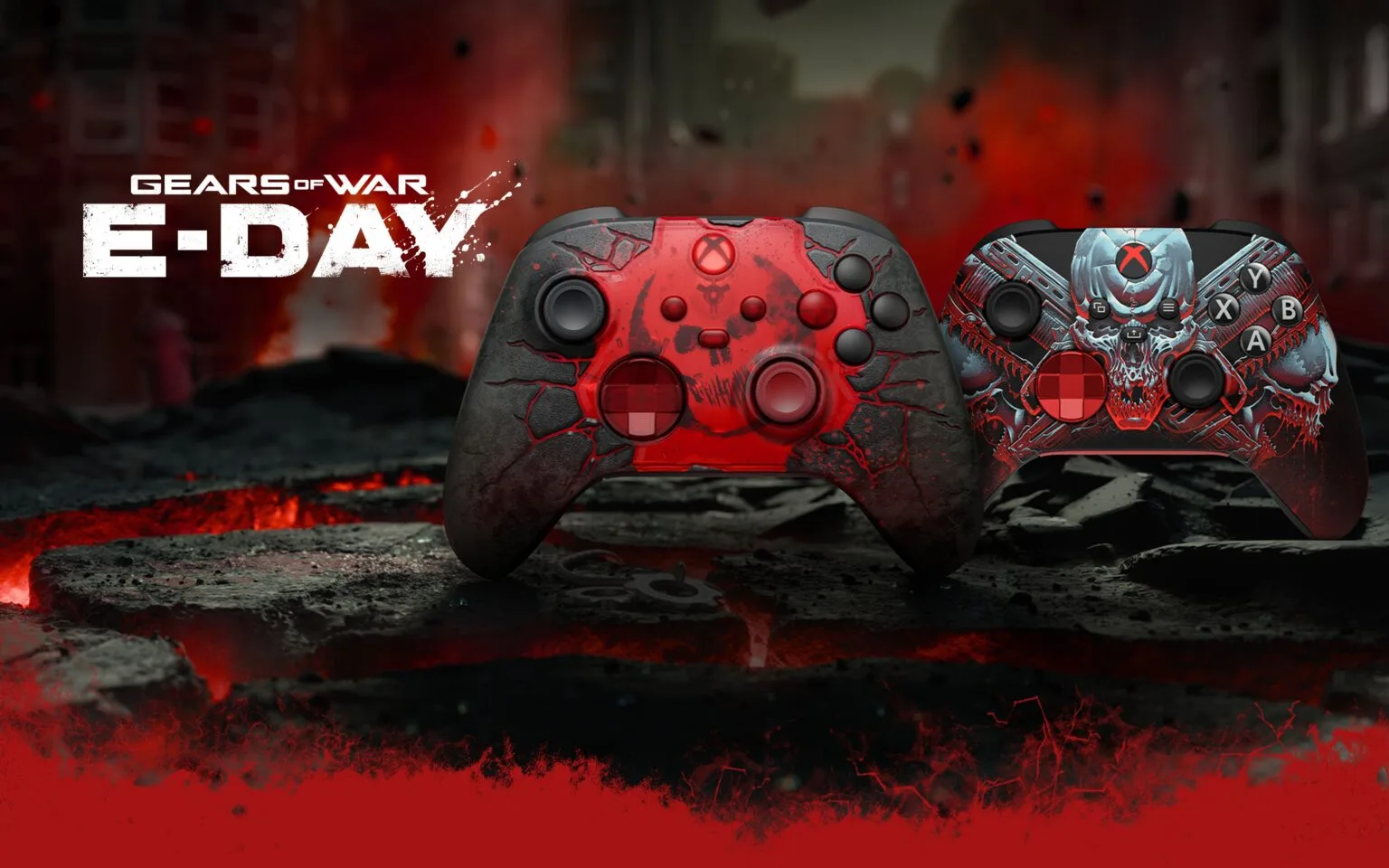 Xbox dévoile une manette Gears of War: E-Day au design ravagé par l’Emergence Day