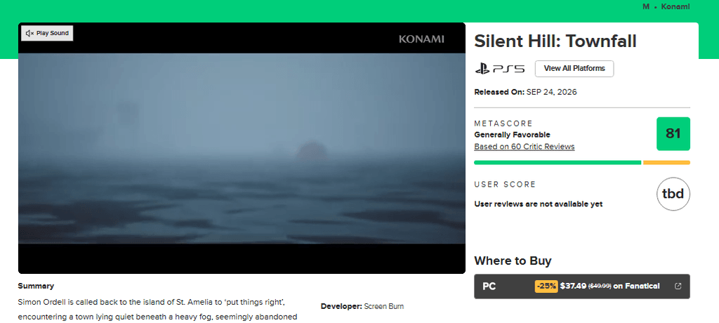Silent Hill: Townfall séduit les critiques avant sa sortie 2 Silent Hill: Townfall séduit les critiques avant sa sortie